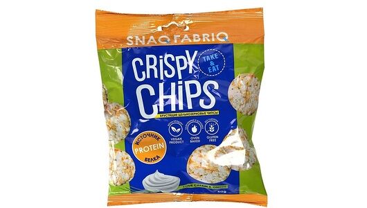 Чипсы низкокалорийные Snaqfabriq Сметана и зелёный лук 50 г