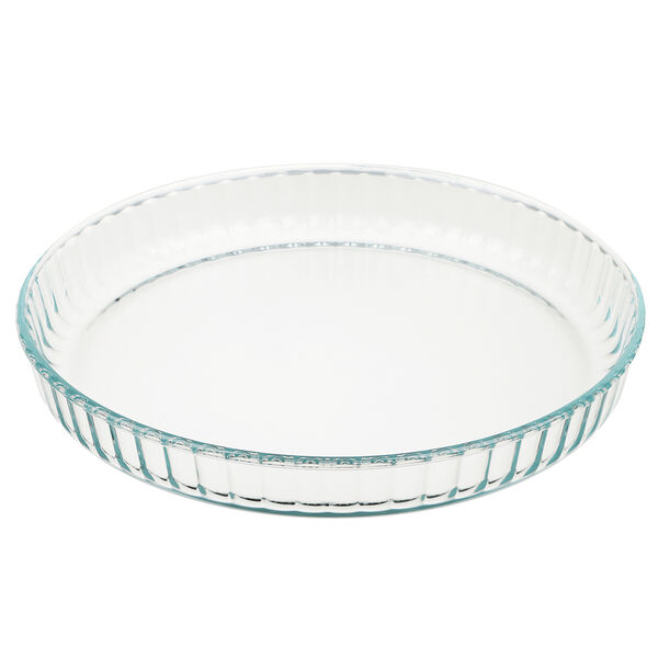 Форма для запекания Satoshi жаропрочная круглая, рельефный бортик, стекло, 27.7х3.5 см, 1.6 л