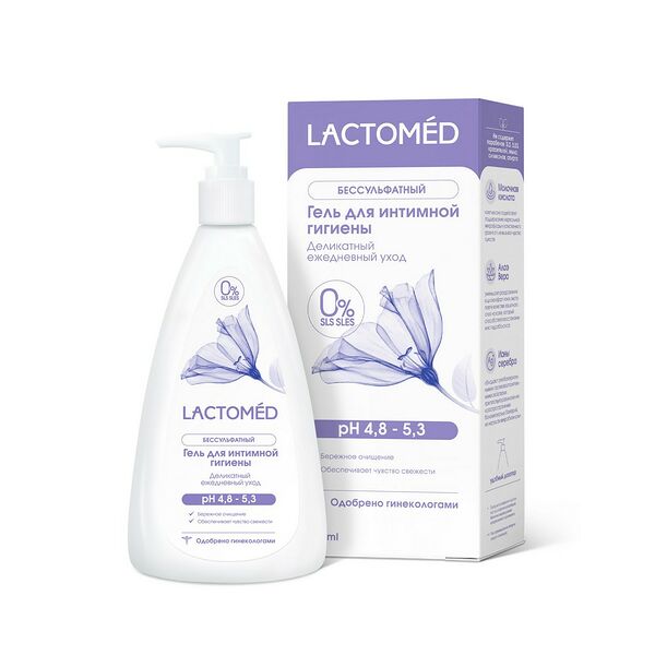 Гель для интимной гигиены Lactomed деликатный ежедневный уход 200 мл