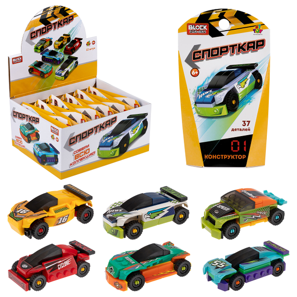 Игрушка 1TOY Blockformers Спорткар, в ассортименте