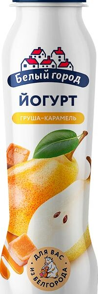 Йогурт питьевой Белый город Груша-карамель 1% 290г