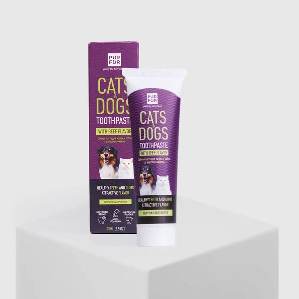 Зубная паста со вкусом говядины, 75 мл