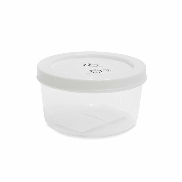 Контейнер Cake 0,5 л (прозрачный), пластиковый, круглый, можно использовать в СВЧ