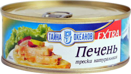 Печень трески Тайна 5 Океанов Extra 230 г