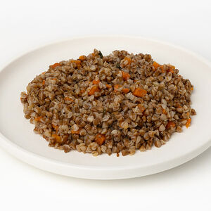 Гречка отварная с овощами 