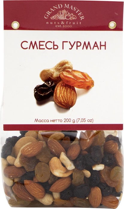 

Смесь орехов и сухофруктов Grand Master Гурман 200 г