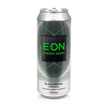 Напиток энергетический E-On Black Power Original, 450мл 