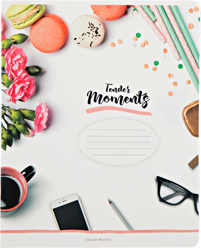 

Тетрадь ARTSPACE 48л, А5, клетка, Tender moments, в ассортименте