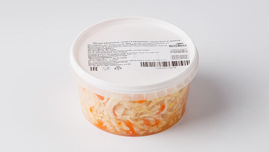 Капуста квашеная с морковью и хреном