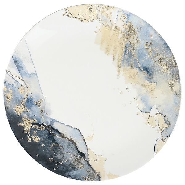 Тарелка обеденная Кулинарк Сфера Космос, 26.5 см, стекло