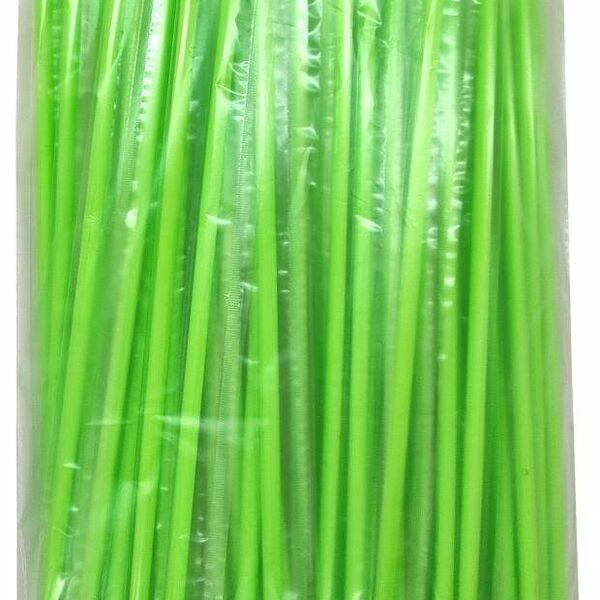 Трубочки пластиковые, салатовый, 210 мм, 50 шт