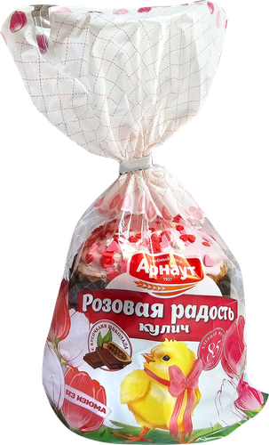 

Кулич Арнаут Пасхальный Розовая радость 160 г