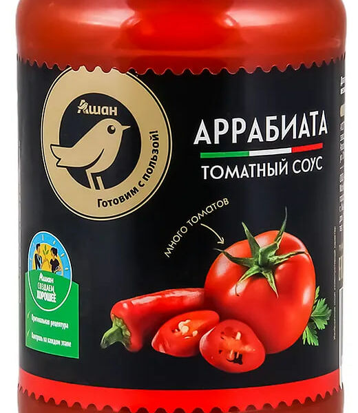 Соус томатный АШАН Золотая птица Аррабьята