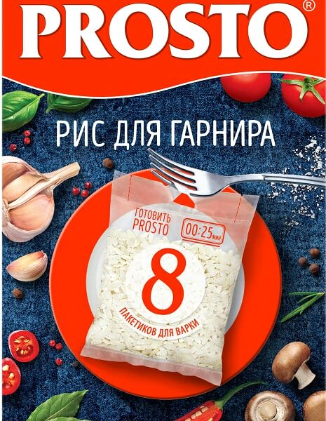 Рис Prosto Для гарнира 8пак*62.5г