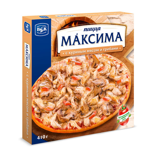 Пицца Век Максима с куриным мясом и грибами, 410г