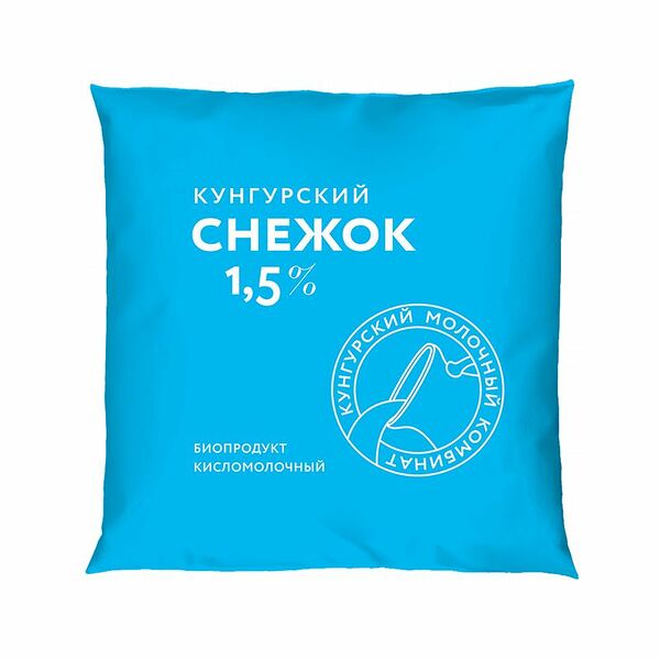 Снежок Кунгурский молочный комбинат кисломолочный сладкий обогащенный 1,5%