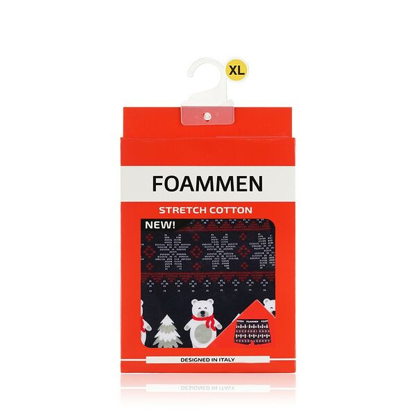 Мужские трусы-боксеры Foammen, синие ёлки, XL