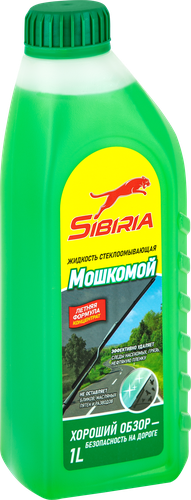 

Жидкость-концентрат стеклоомывающая Sibiria Мошкомой 0-30 градусов летняя 1 л