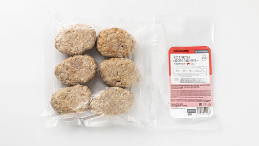 Котлеты Домашние жареные, заморозка Продукт замороженный
