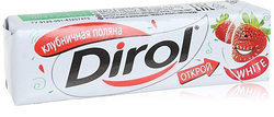 Жевательная резинка ДИРОЛ Клубничная поляна вес 13,6г DIROL РОССИЯ