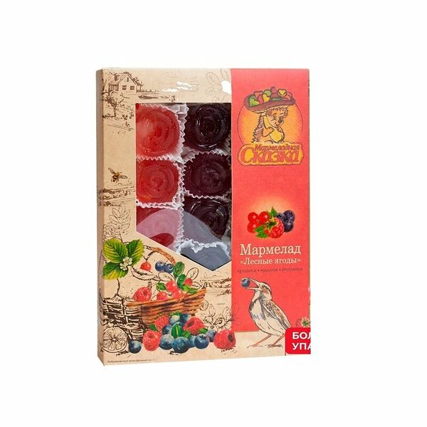 Мармелад желейный формовой Мармеладная Сказка Лесные ягоды