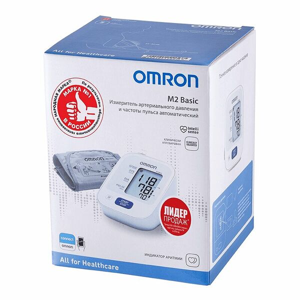 Тонометр Omron M2 Basic с манжетой 22-32 см без адаптера