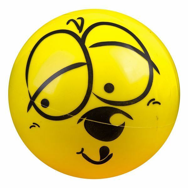 Мяч надувной Смайлик, 22 см