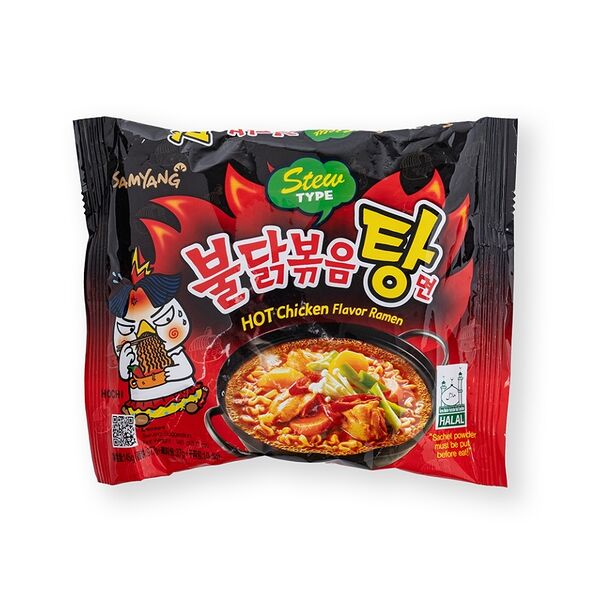 Лапша быстрого приготовления Samyang острая с курицей
