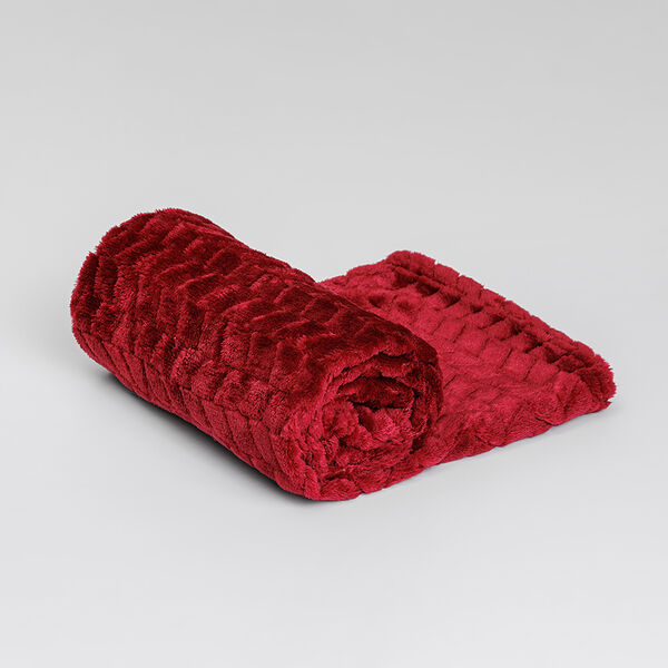 Плед однотонный для кошек и собак, 75х100 см, бордовый