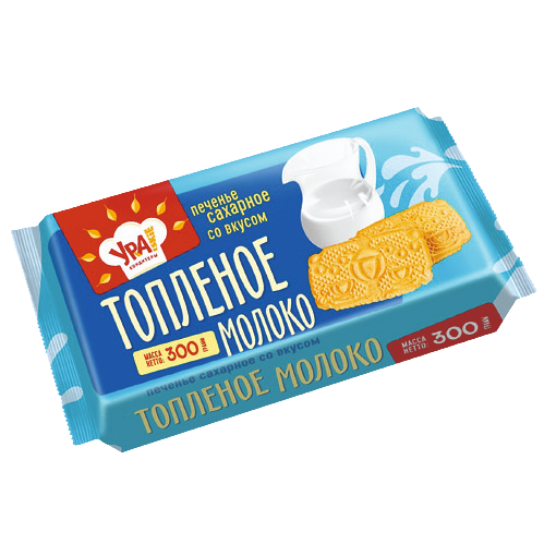 Печенье сахарное Уральский кондитер Топленое молоко 300г