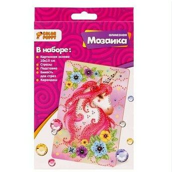 Набор д/творч. Алмазная мозаика Единорог 10*15см