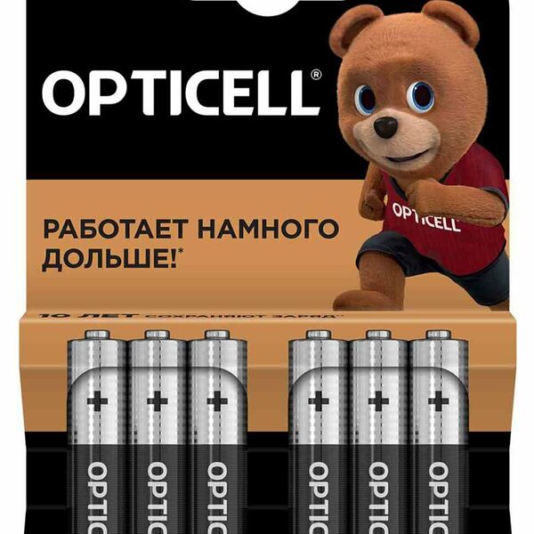 Батарейка ААА алкалиновая Opticell Basic, 6 шт.