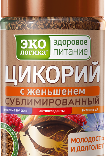 Цикорий Экологика с женьшенем сублимированный