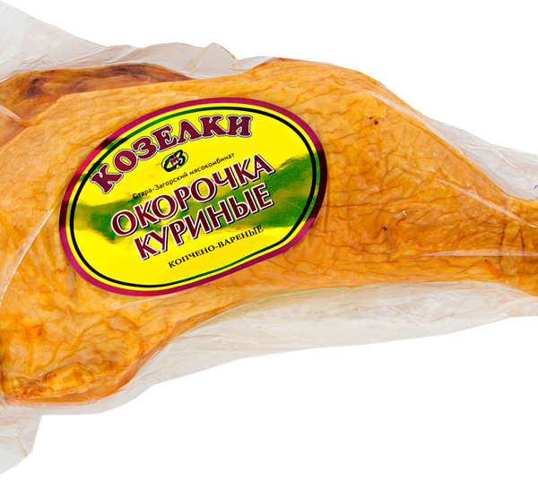 Цыпленок бройлер КОЗЕЛКИ окорочка к/в в/у вес до 1.1 кг