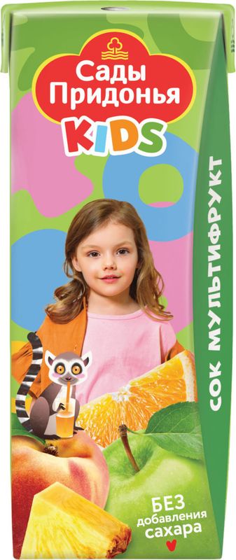 

Сок Сады Придонья Мультифрукт с мякотью без сахара 200 мл