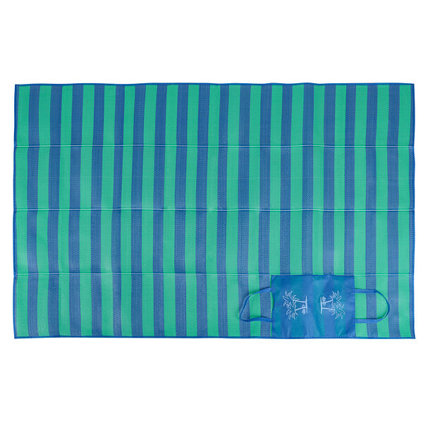 Коврик пляжный Яркое лето 120х180, с ручками для переноски, полоса, полипропилен