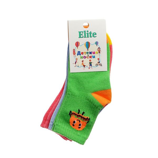 Детские носки Elite ФастФуд, р.14-16, 3 пары