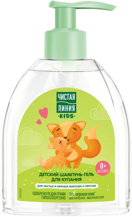 

Шампунь-гель для купания Чистая Линия детский с ромашкой и алоэ 520 мл