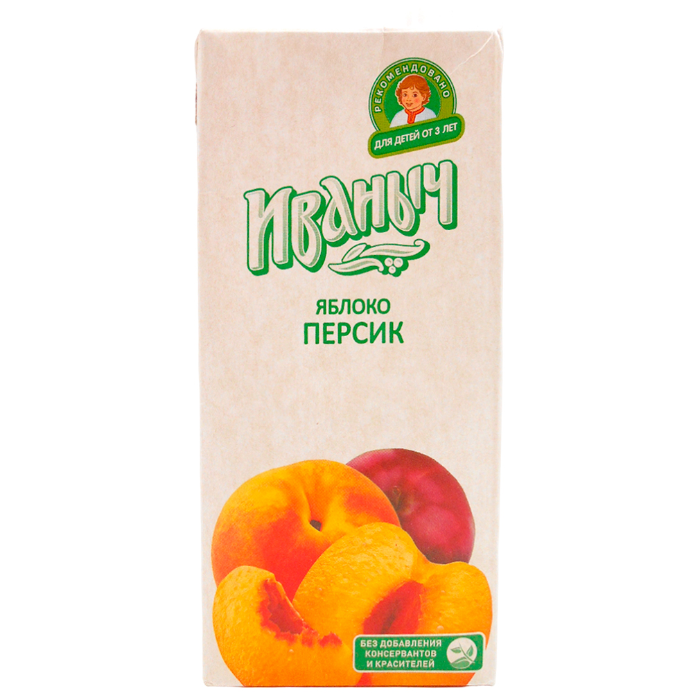 

Нектар Иваныч яблоко-персик 0.95 л