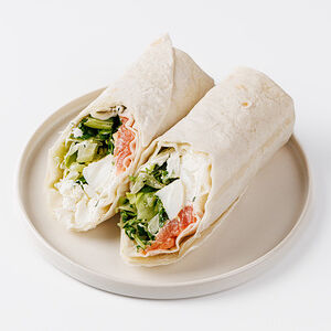 Сэндвич-ролл ВкусВилл с кетой и сырным муссом, кафе 170г