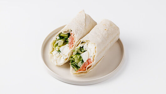 Сэндвич-ролл ВкусВилл с кетой и сырным муссом, кафе 170г