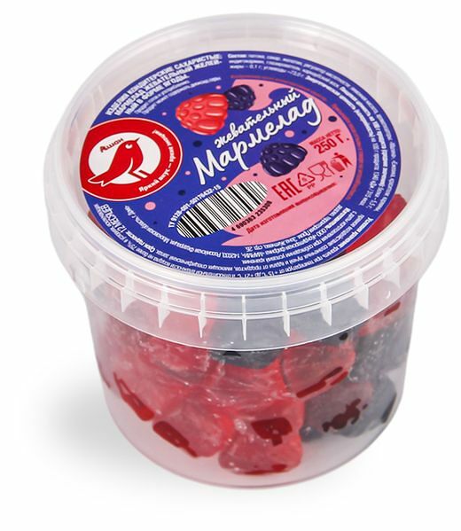 Мармелад жевательный АШАН Красная птица в форме ягод