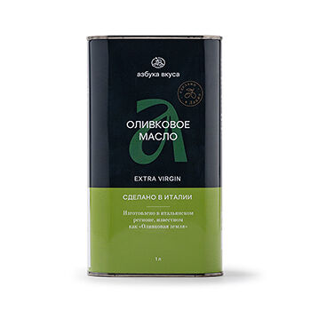 Масло оливковое нерафинированное первого холодного отжима, «Азбука вкуса», 1 л, Италия