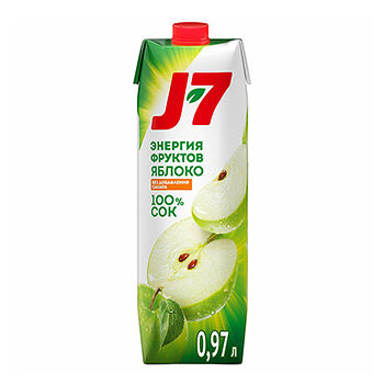 Сок 100% яблочный осветленный J7 0,97л