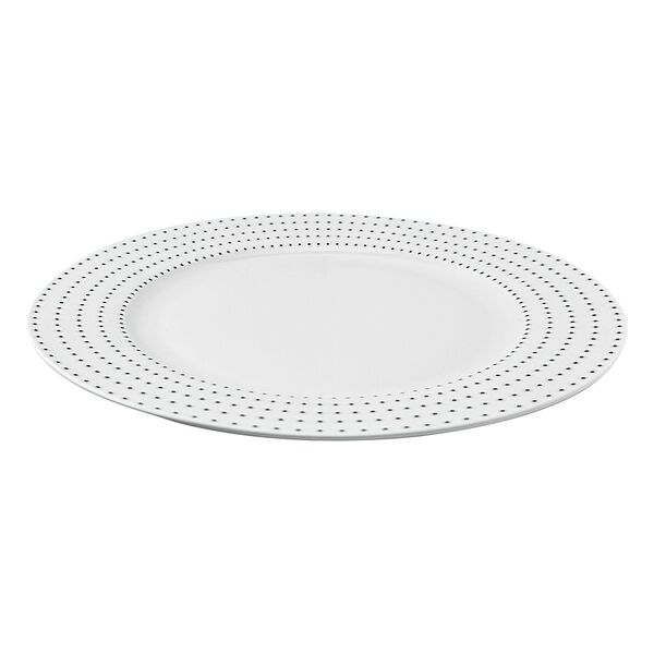 Тарелка обеденная Esprado Puntos, 27 см, костяной фарфор