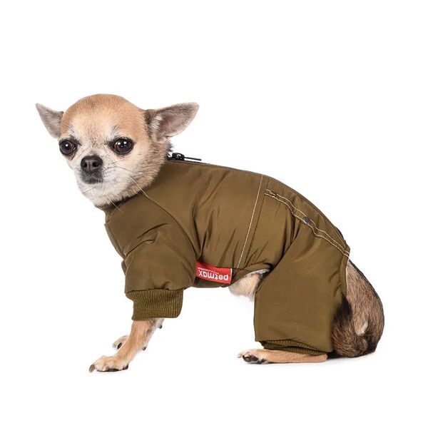 Комбинезон на молнии для собак 2XL хаки (унисекс)