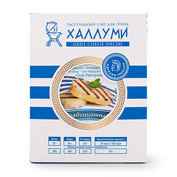 Сыр рассольный «Халлуми» для гриля 43% от Христоса Кесидиса, «Олимпик Фудс»