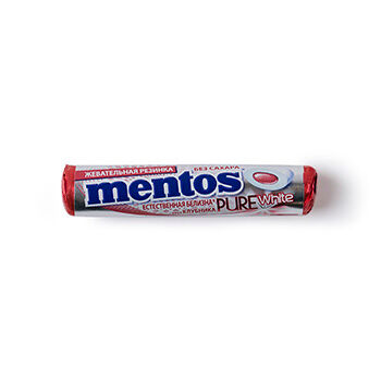 Драже Mentos Pure White жевательные со вкусом клубники