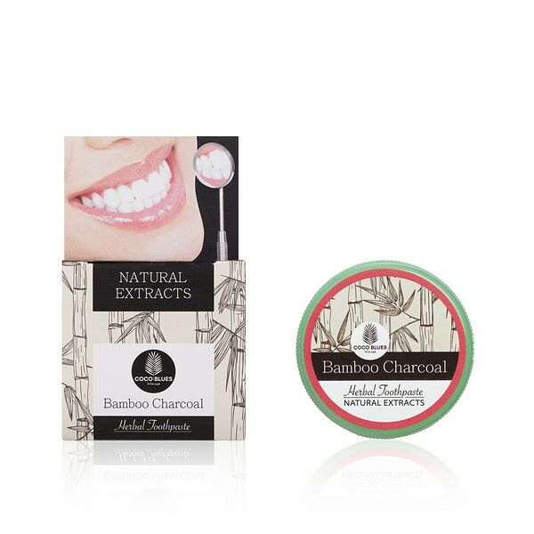 Травяная зубная паста Coco Blues Bamboo Charcoal