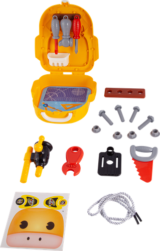 

Набор игровой BIGGA Инструменты, в рюкзаке, 20 предметов, Арт. 678-39A